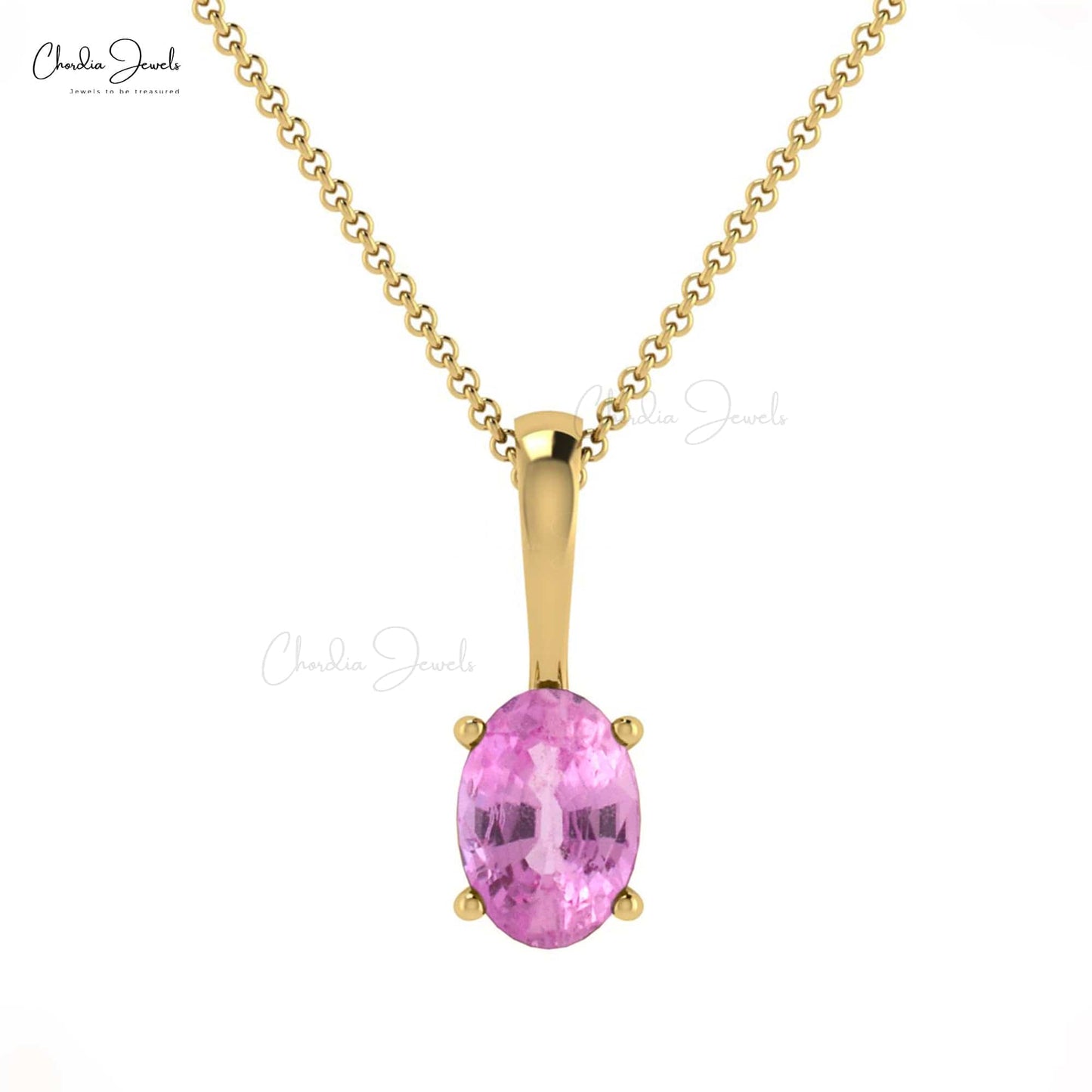 Buy Pink Sapphire Gemstone Pendant