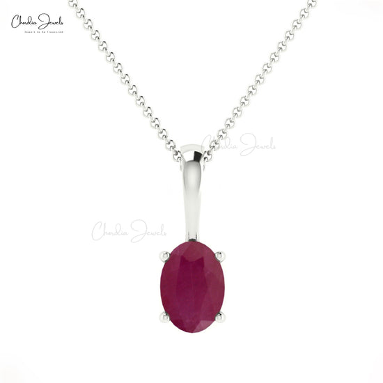 Load image into Gallery viewer, Shop Ruby Solitaire Pendant
