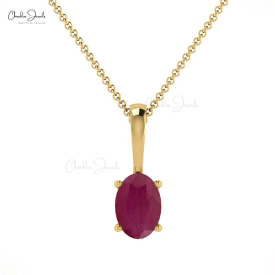 Shop Ruby Solitaire Pendant