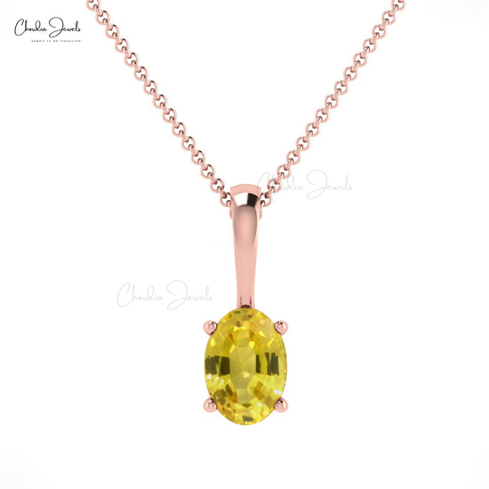 Buy Yellow Sapphire Pendant