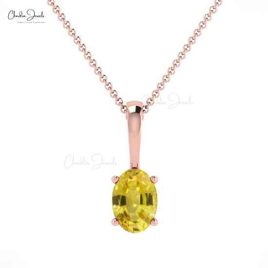 Load image into Gallery viewer, Buy Yellow Sapphire Pendant
