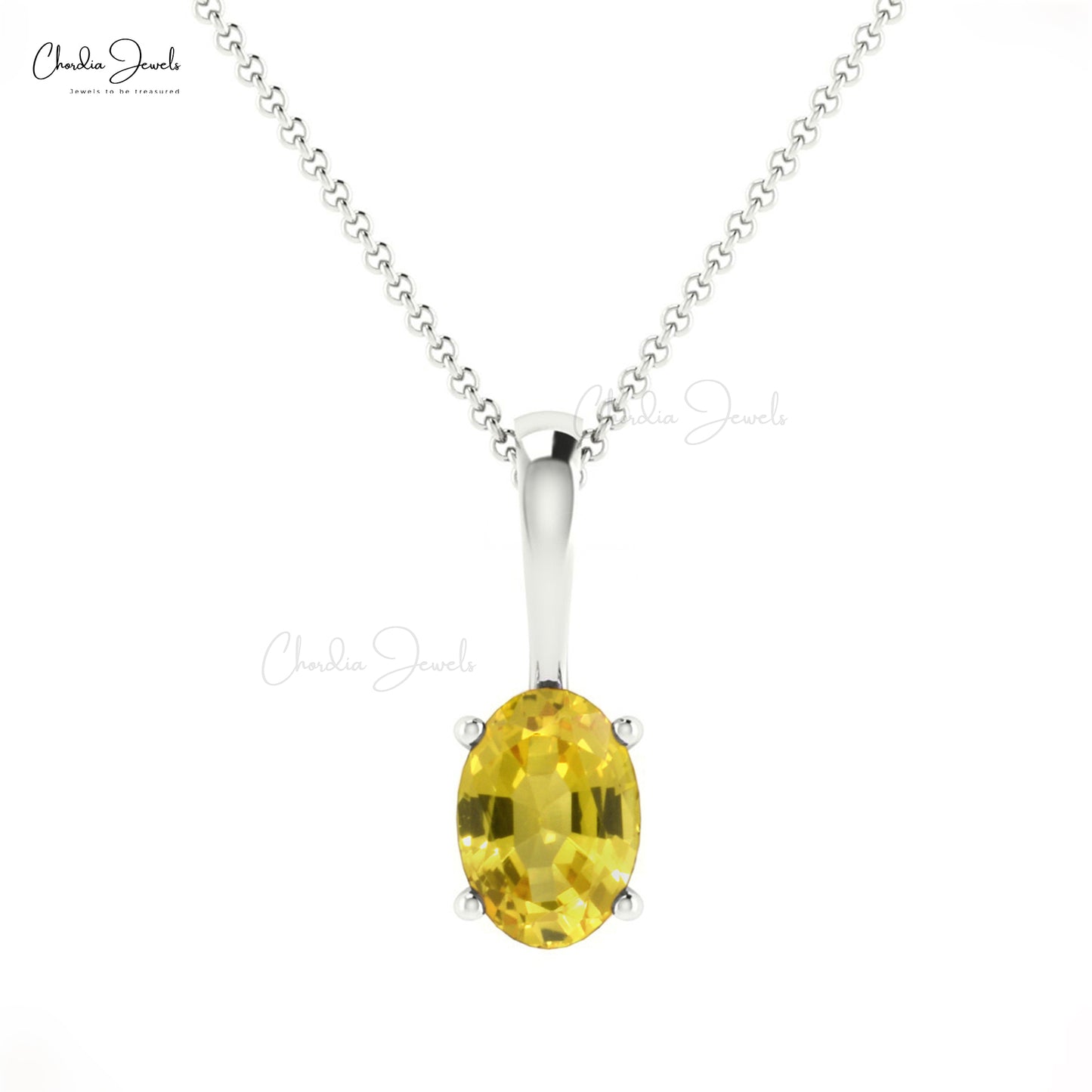 Buy Yellow Sapphire Pendant