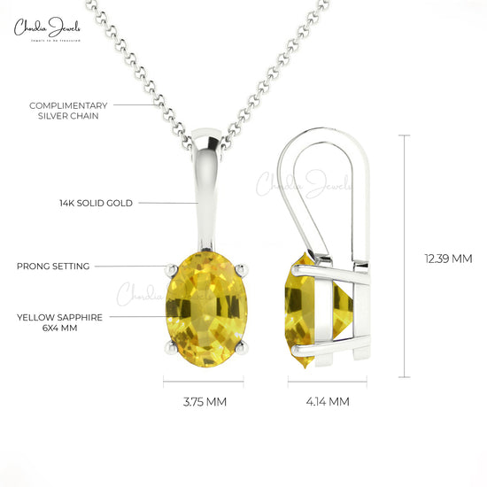 Buy Yellow Sapphire Pendant