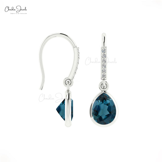 london blue topaz earrings