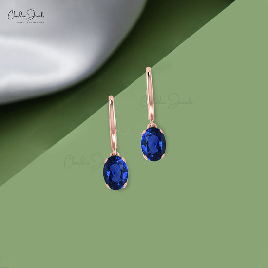 14k gold sapphire earrings