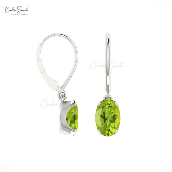 peridot dangle earrings