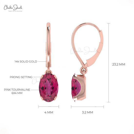 14k Solid Gold Solitaire Earrings
