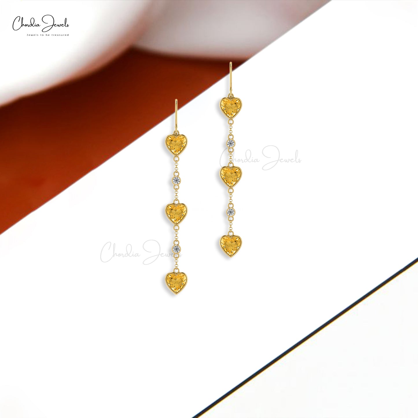 CITRINE GEMSTONE EARRINGS