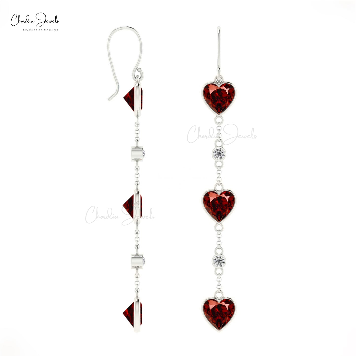 Buy AYESHA Multi Womens Heart Drop Earrings | Shoppers Stop