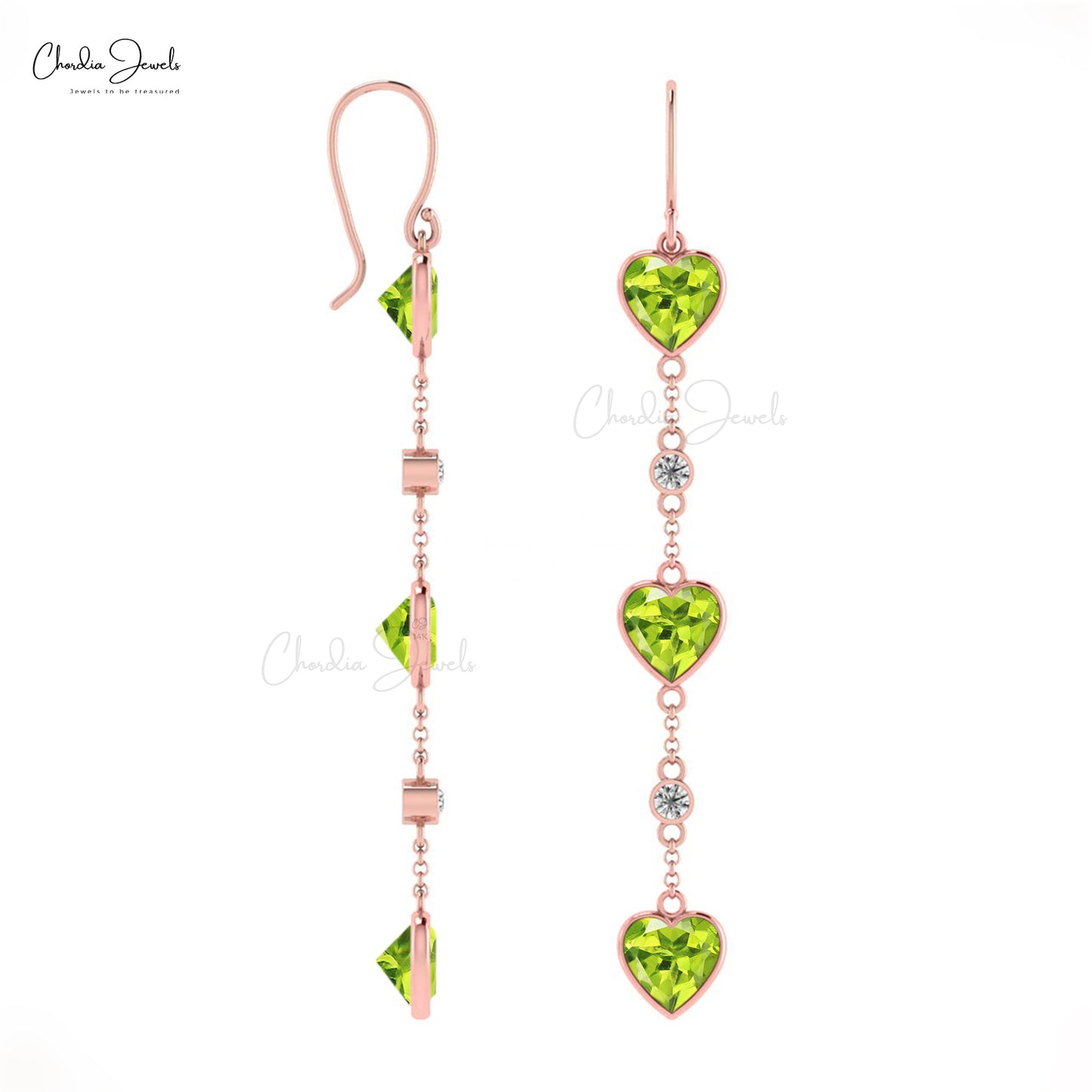 bezel set earrings