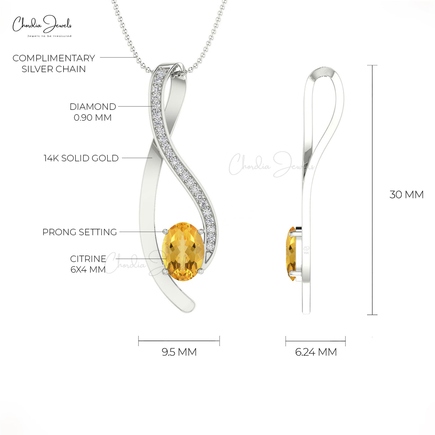 Load image into Gallery viewer, Buy citrine Pendant
