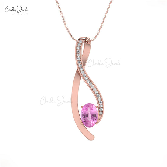 pink sapphire pendant