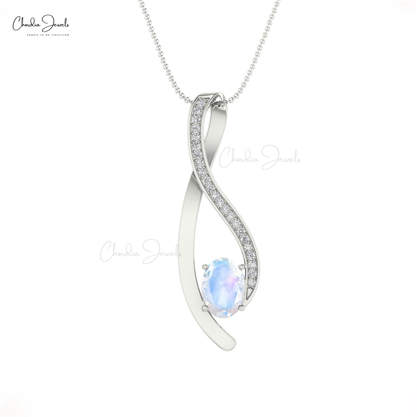 Rainbow Moonstone Pendant