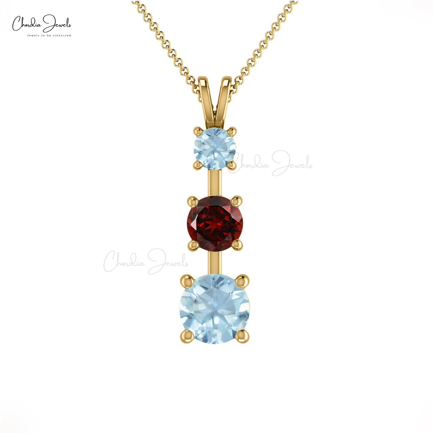 Round Garnet Pendant
