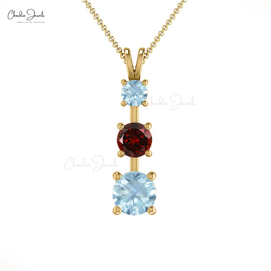 Round Garnet Pendant