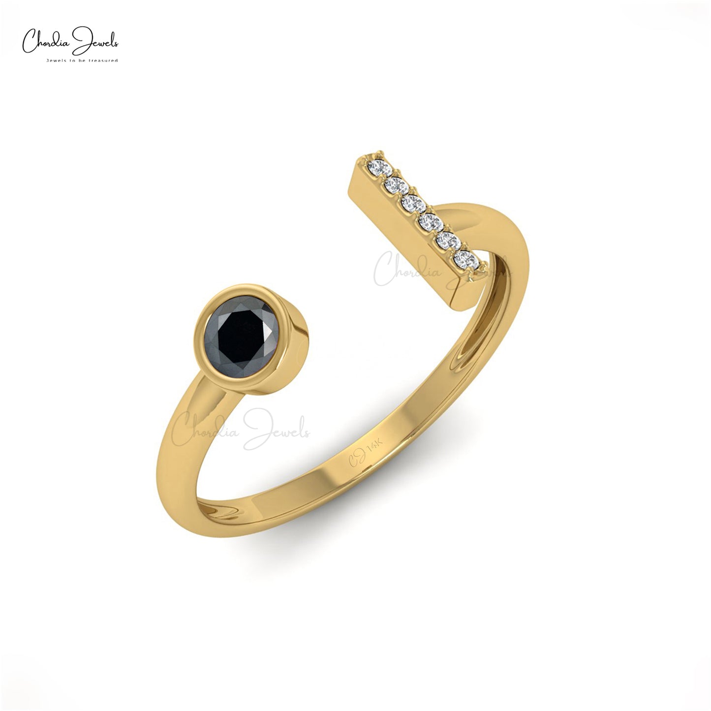 Black Diamond Engagement Ring