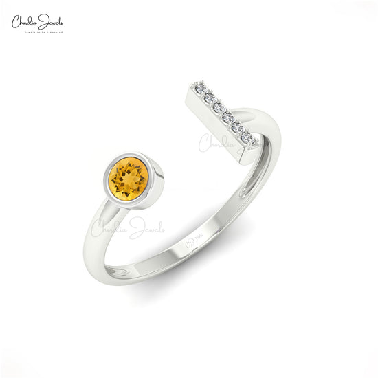 Citrine Dainty Ring