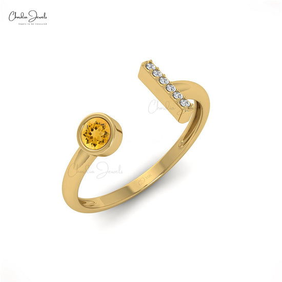 Citrine Dainty Ring