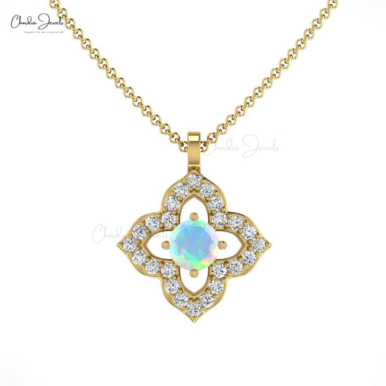Round Opal Pendant