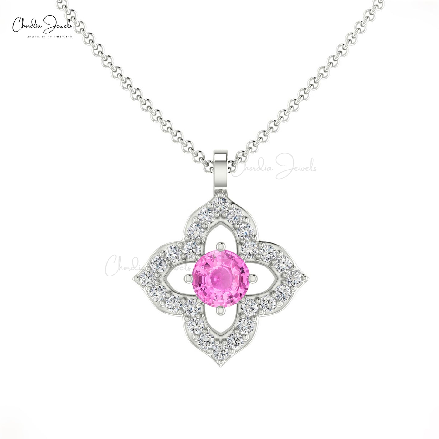 Buy Pink sapphire pendant