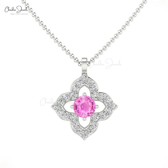 Load image into Gallery viewer, Buy Pink sapphire pendant
