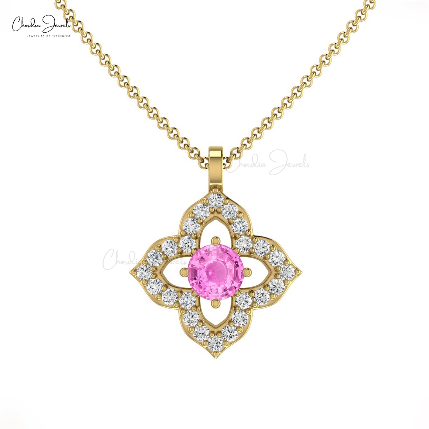 Buy Pink sapphire pendant