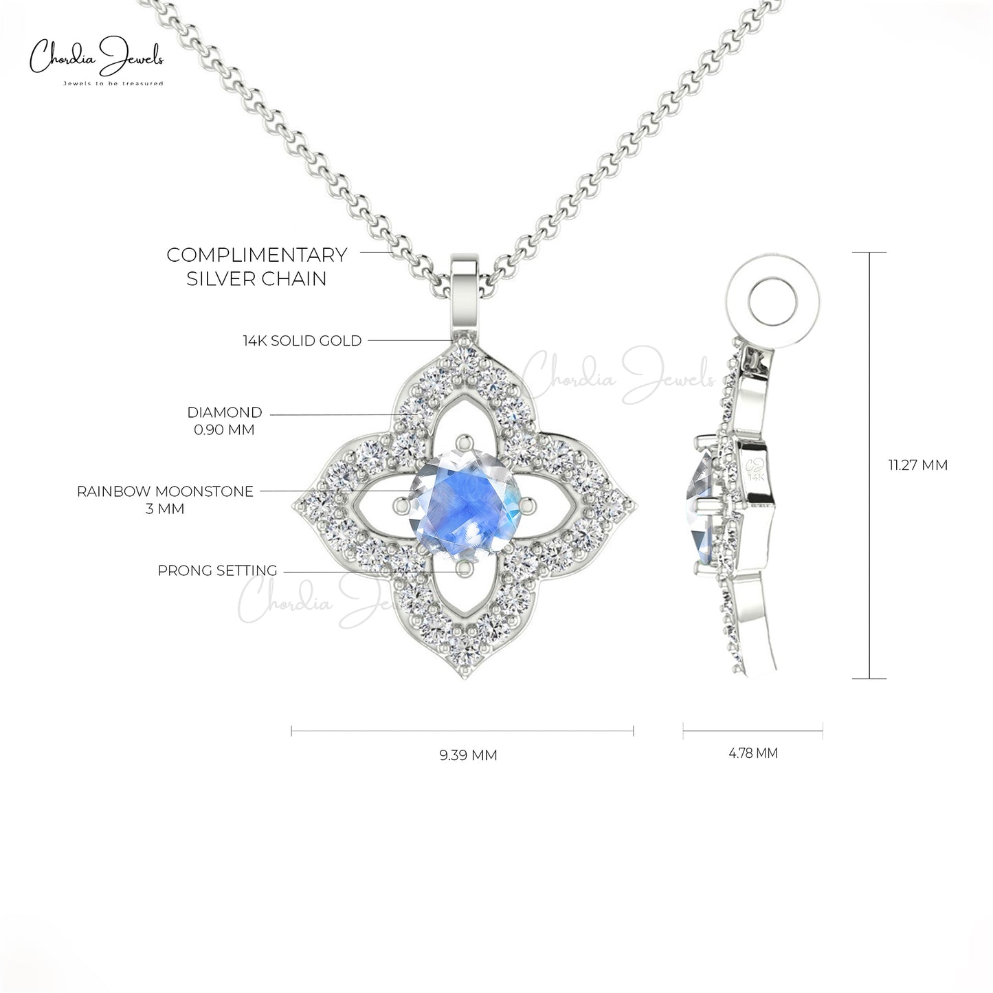 June Birthstone Pendant