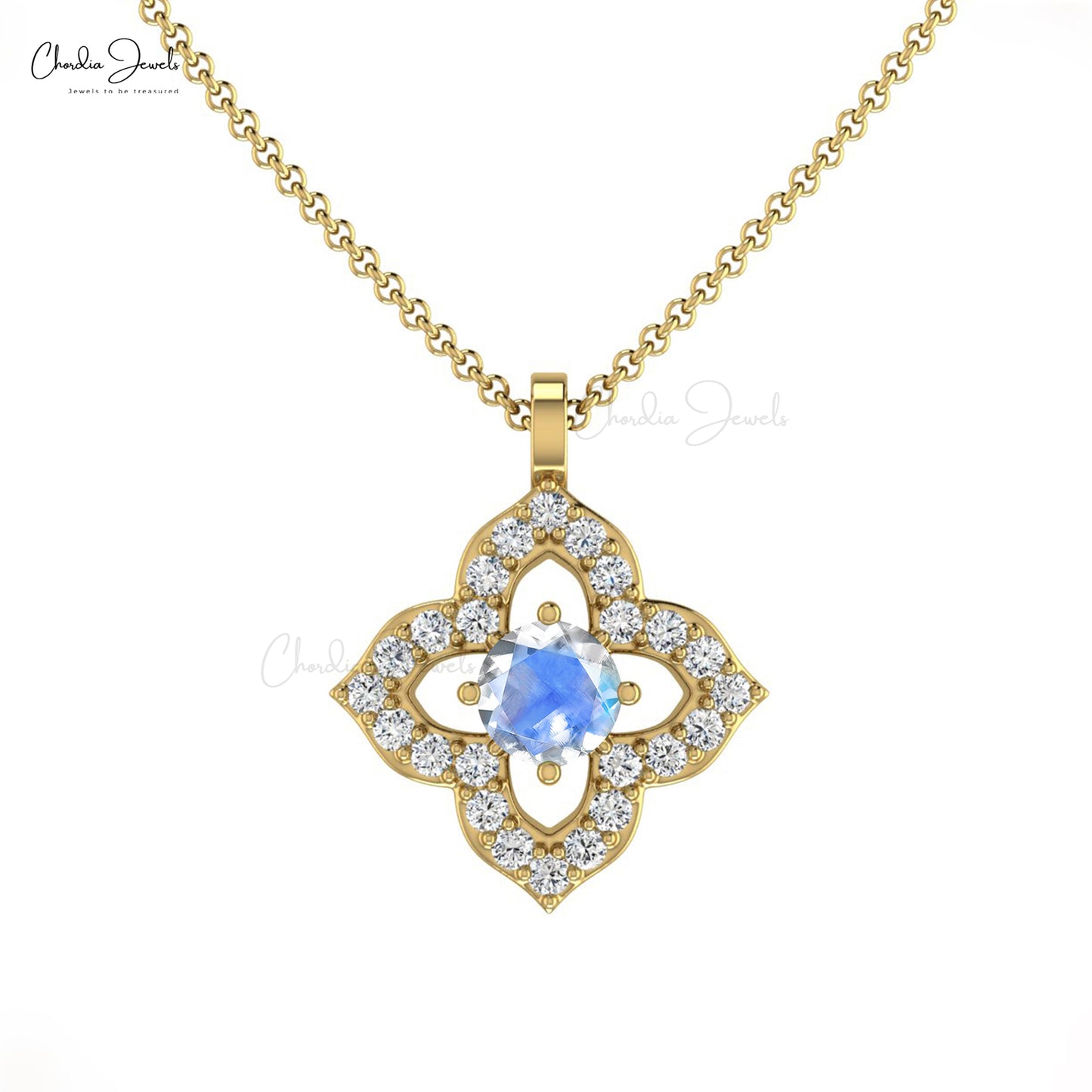 Diamond Halo Pendant