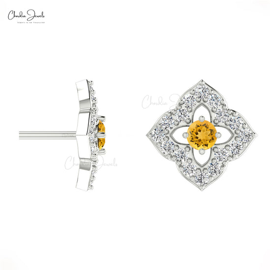 Floral Style Stud Earrings