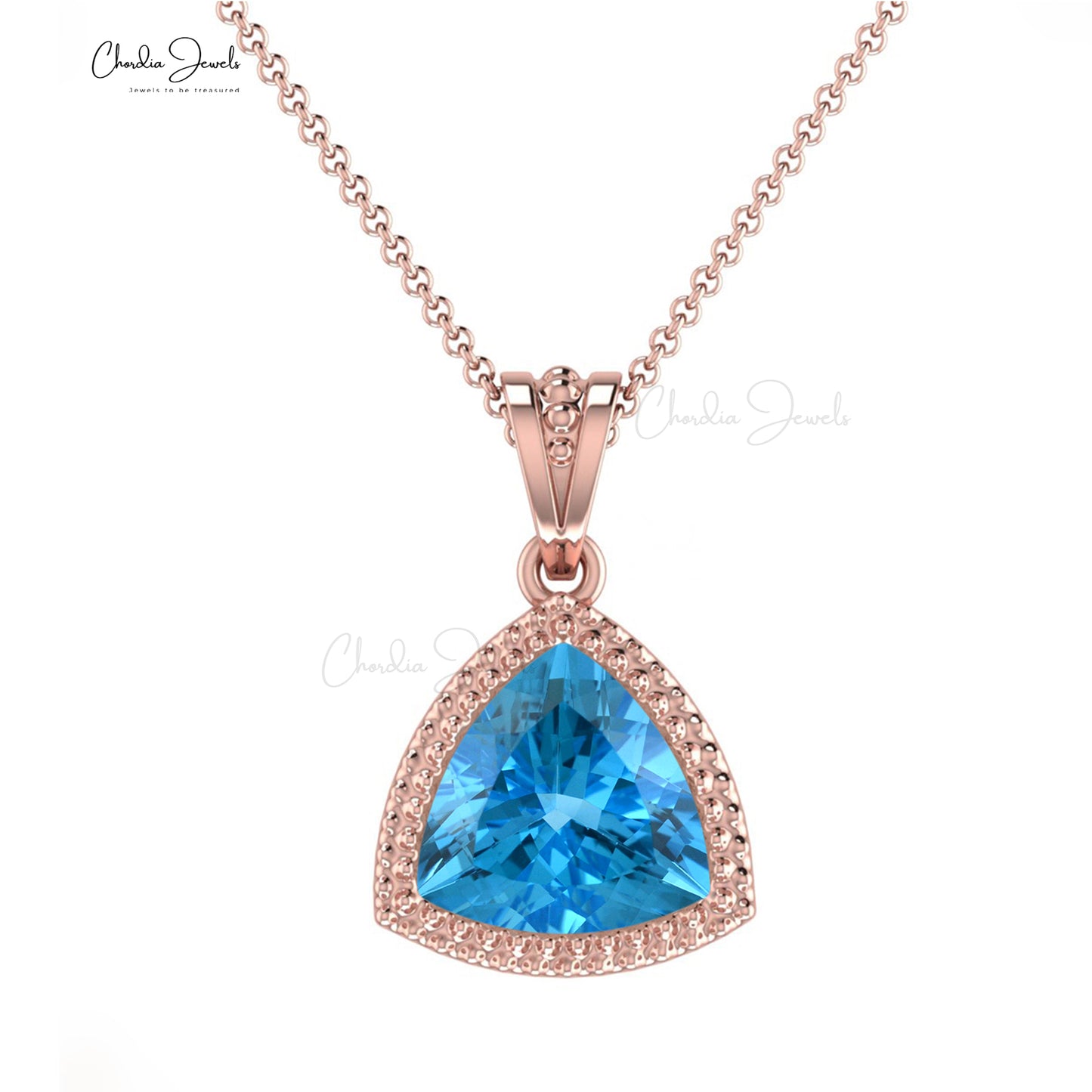 Shop Swiss Blue Topaz Pendant