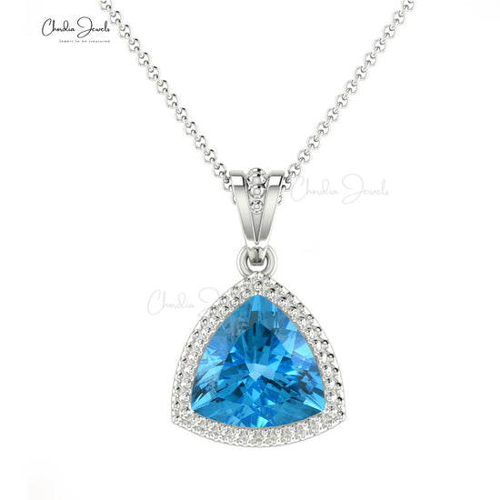 Shop Swiss Blue Topaz Pendant