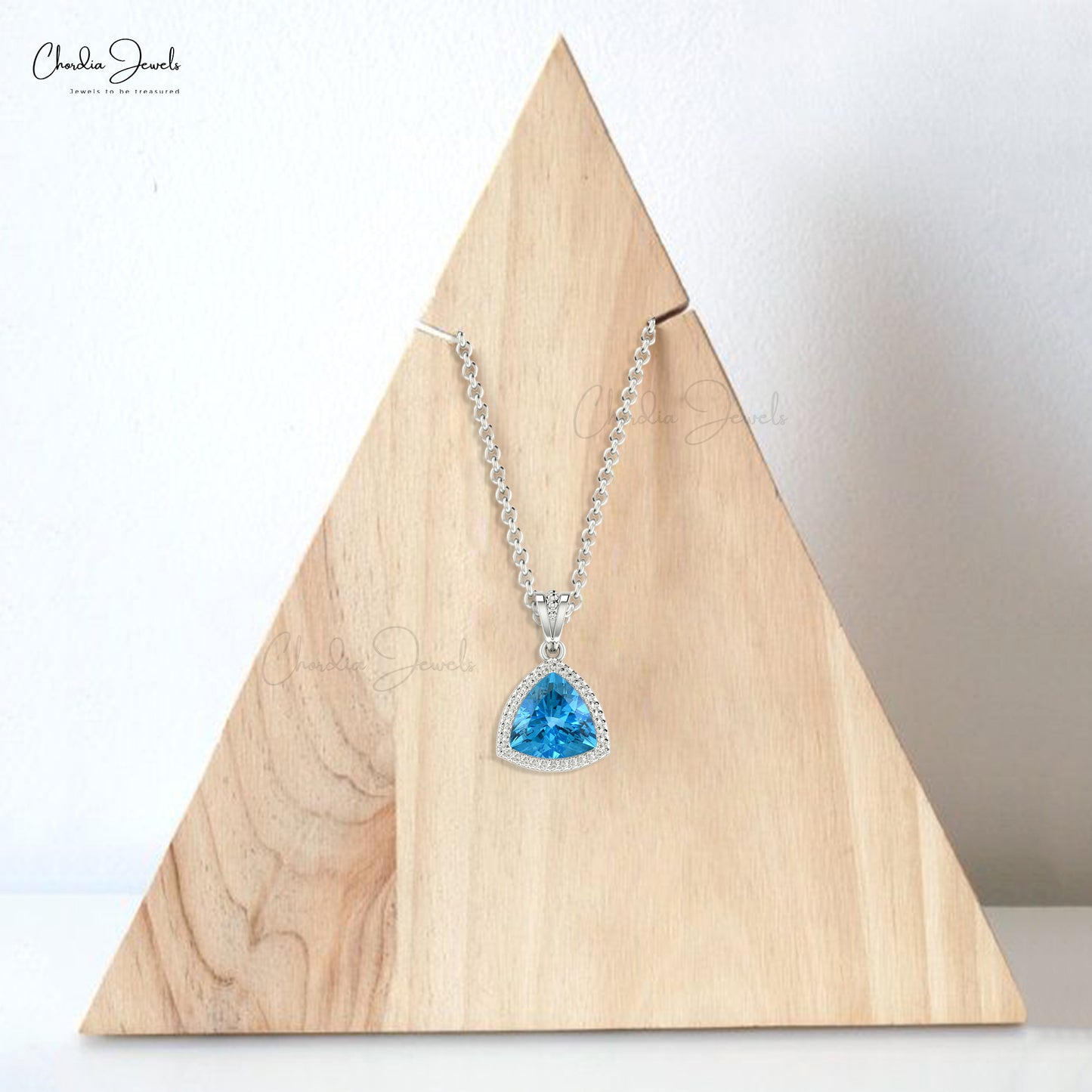 Shop Swiss Blue Topaz Pendant