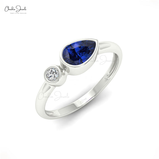 Buy Blue Sapphire Dainty Ring