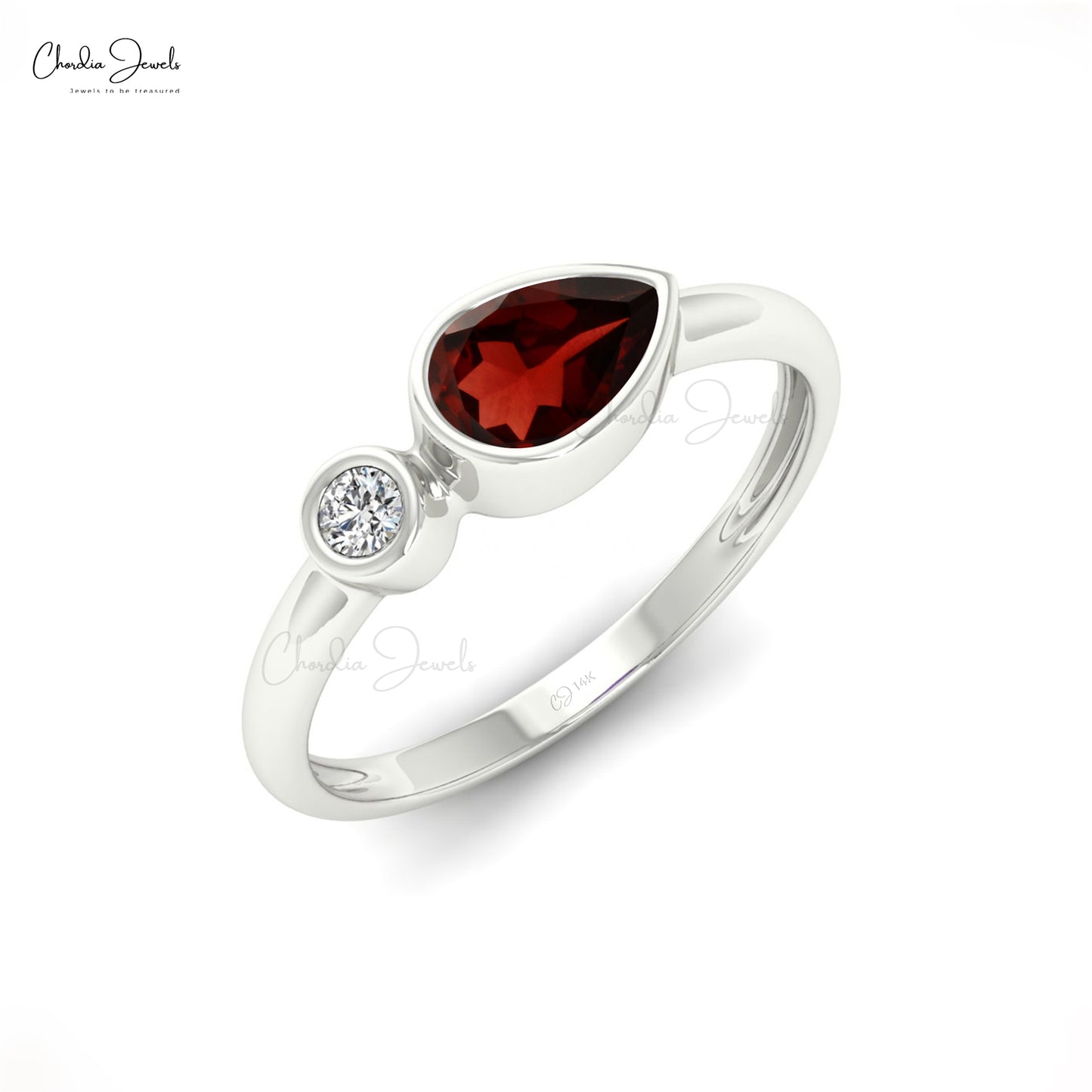 Buy Garnet Dainty Ring