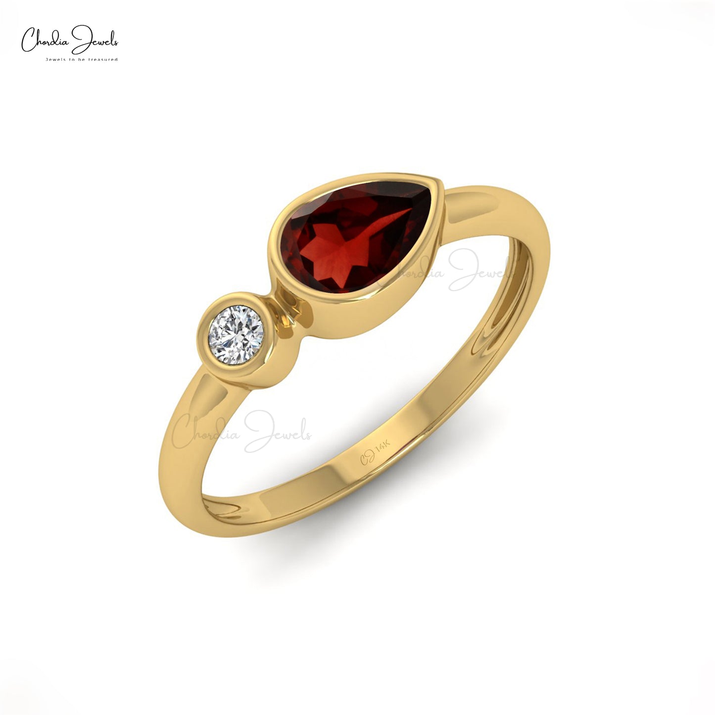 Buy Garnet Dainty Ring