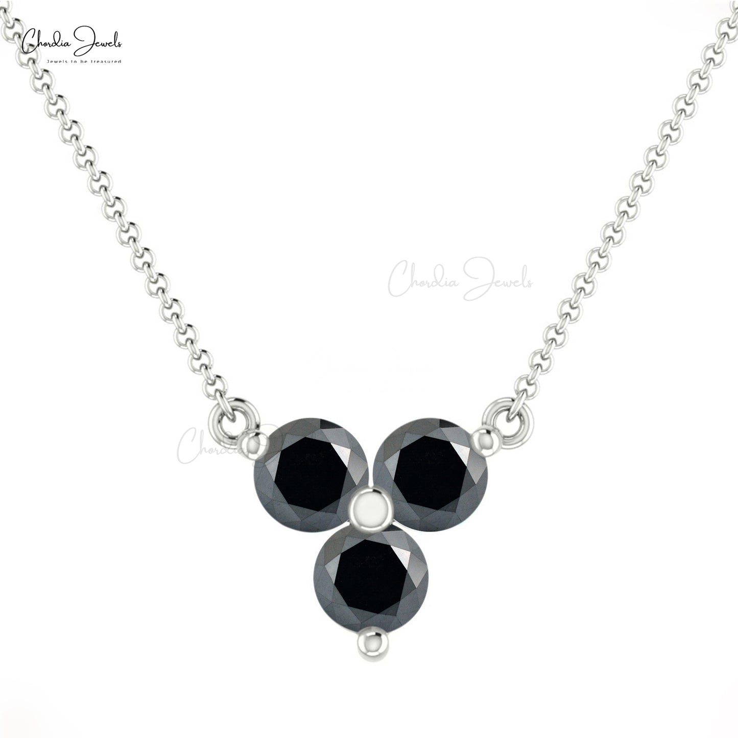 Buy 3 Stone Diamond Necklace