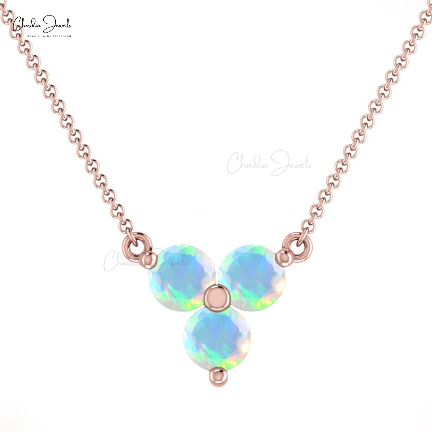 Round Opal Necklace