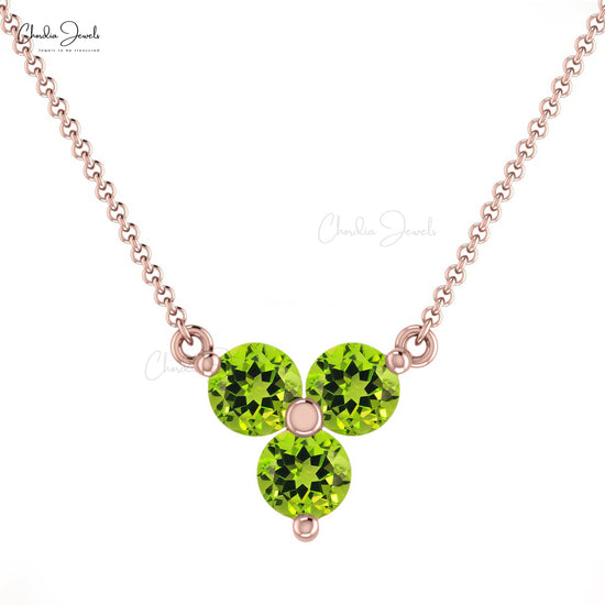 Peridot Cluster Pendant