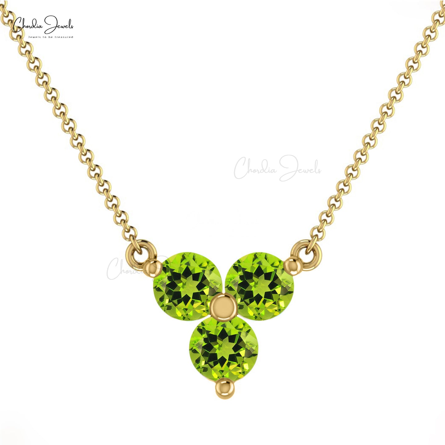 Peridot Cluster Pendant