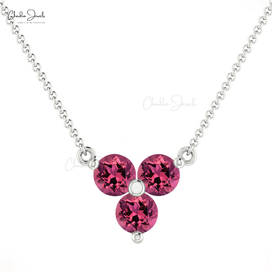 Real Pink Tourmaline Necklace 
