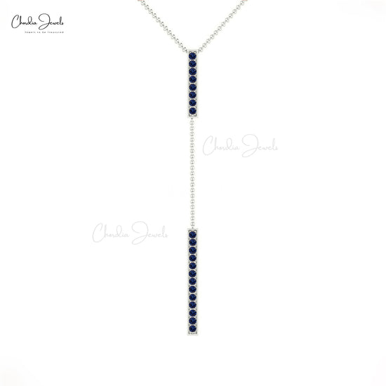 Buy Blue Sapphire Drop Necklace