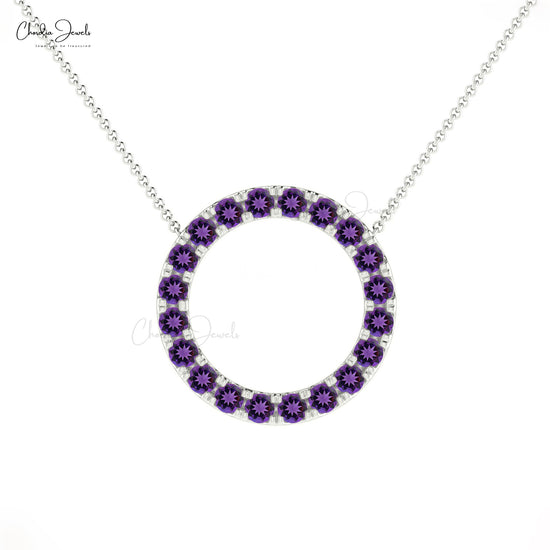 Buy Amethyst Circle Necklace