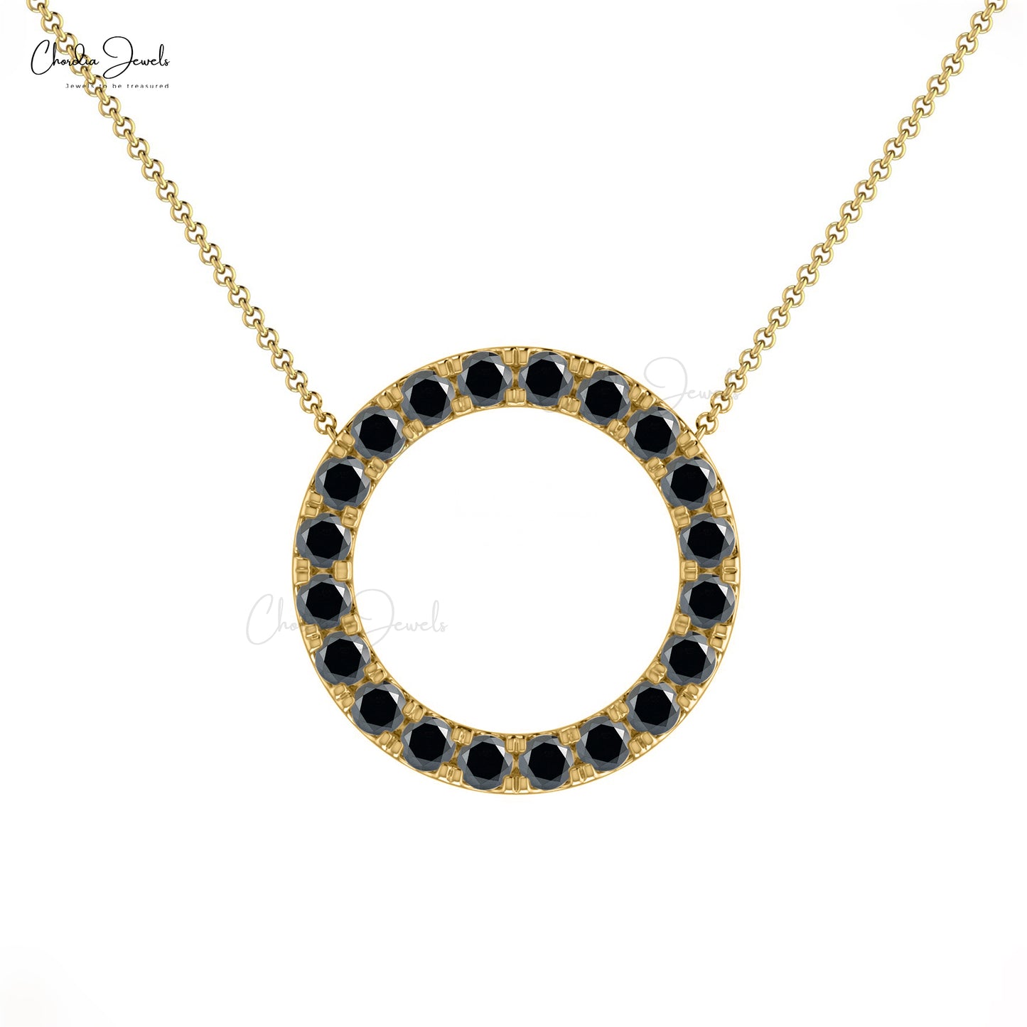 14k Gold Eternity Necklace