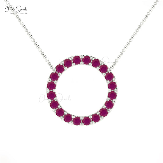 Ruby Gemstone Necklace