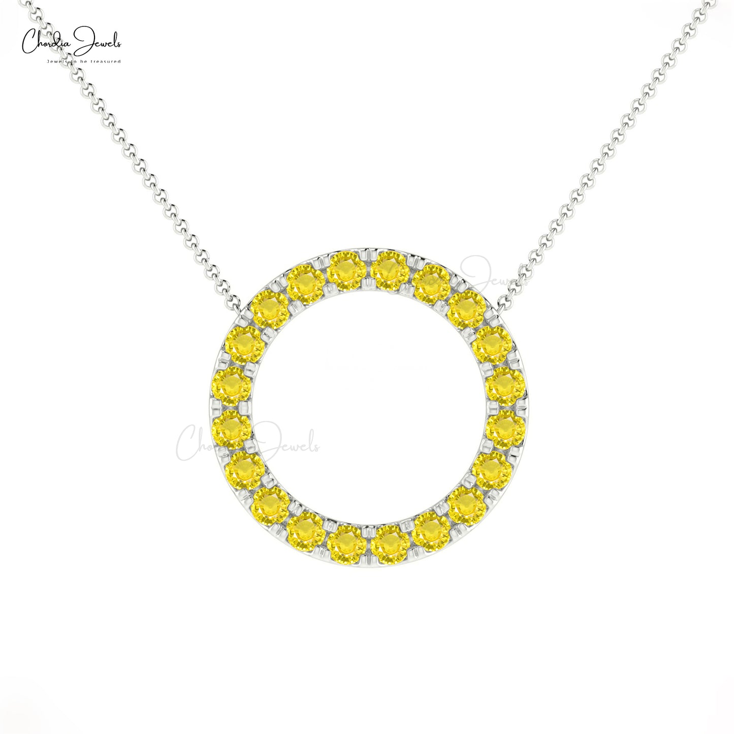 Buy Yellow Sapphire Necklace