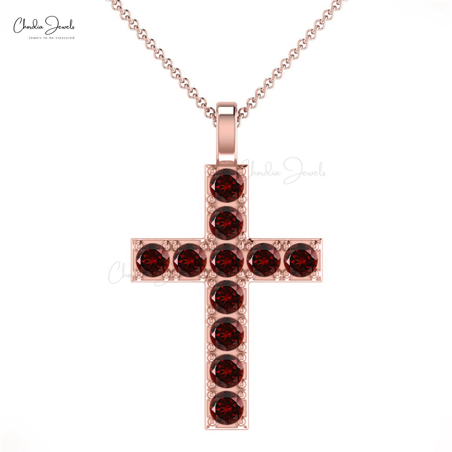 Pave Set Gold Necklace