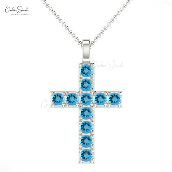 Load image into Gallery viewer, Buy Blue Topaz Religious Pendant
