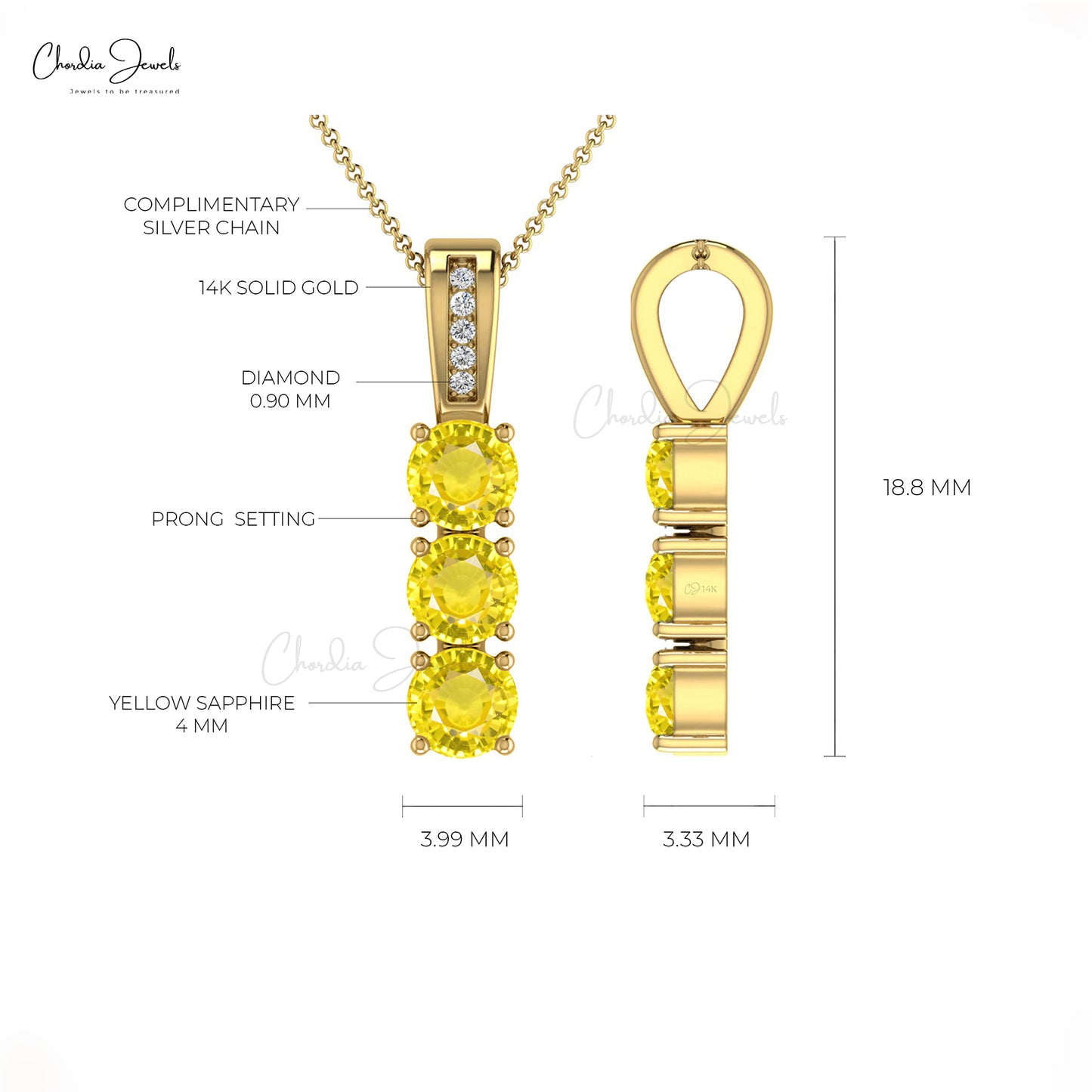 Shop Yellow Sapphire Pendant