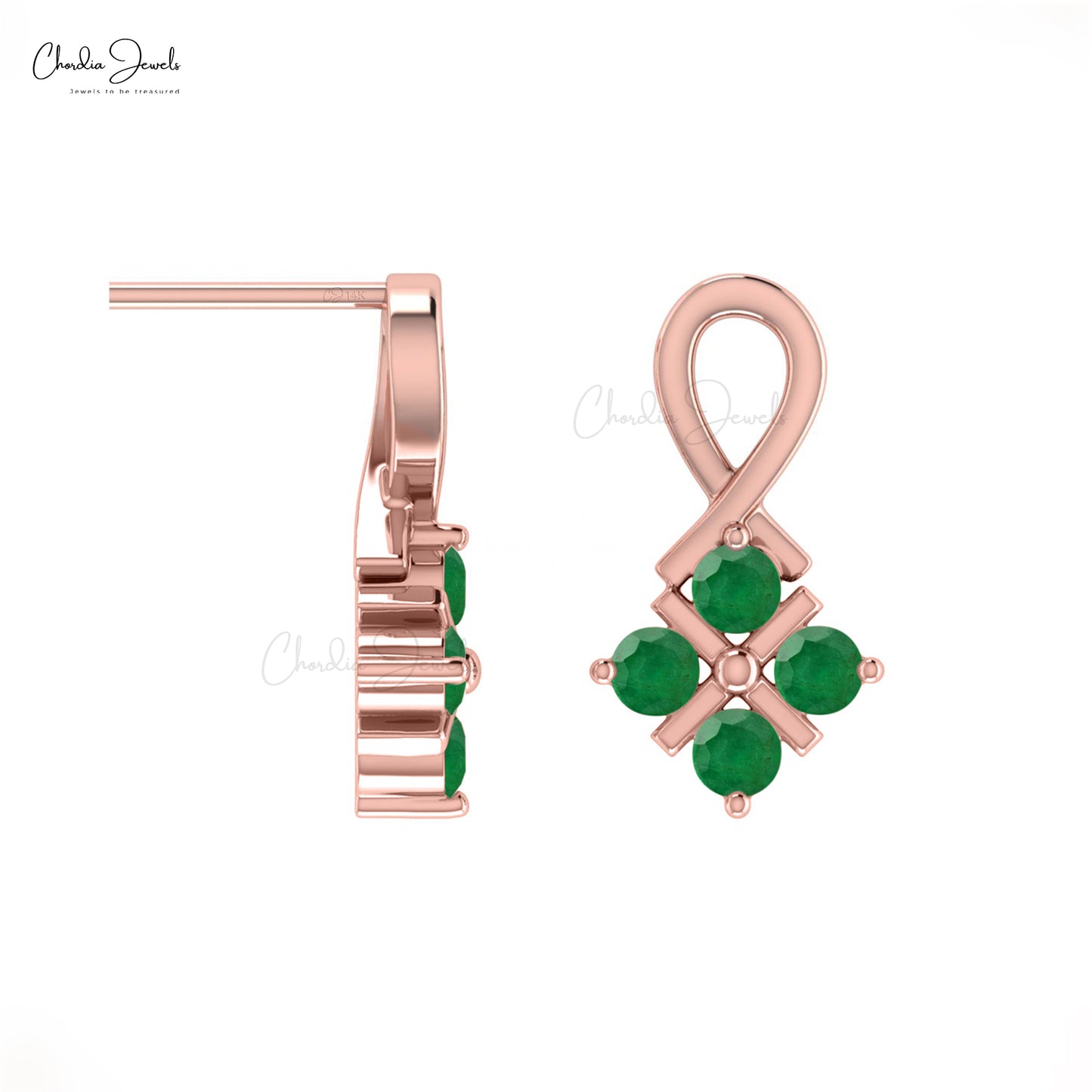 Transform your outfit from ordinary to extraordinary with these emerald women's earrings.