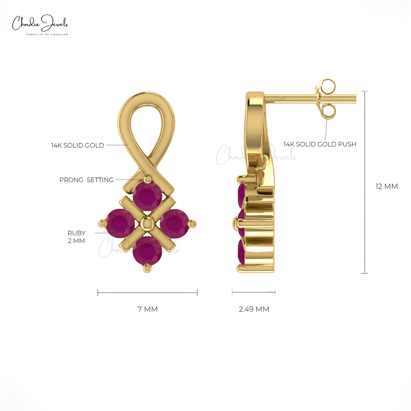 Twisted Stud Earrings